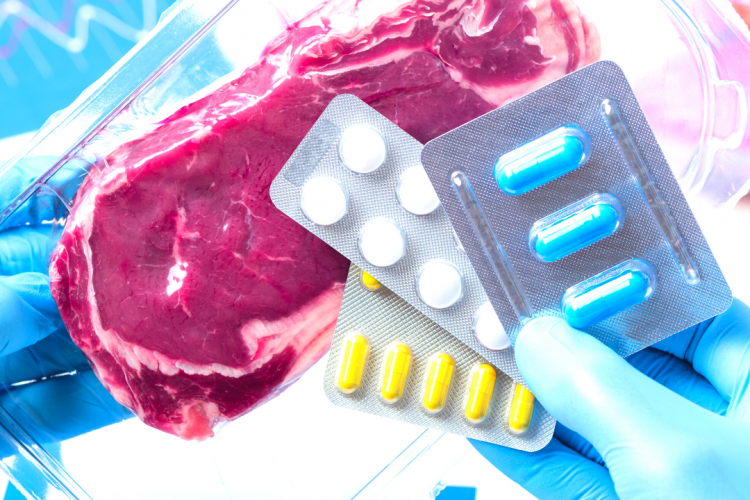 Остаточные количества антибиотиков группы хинолонов, кокцидиостатиков обнаружены в молочной и мясной продукции