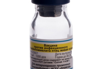 Вакцина против инфекционного энцефаломиелита птиц живая сухая ВНИИЗЖ-ИЭП